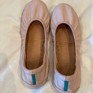 Tieks Pink Leather Ballet Flats